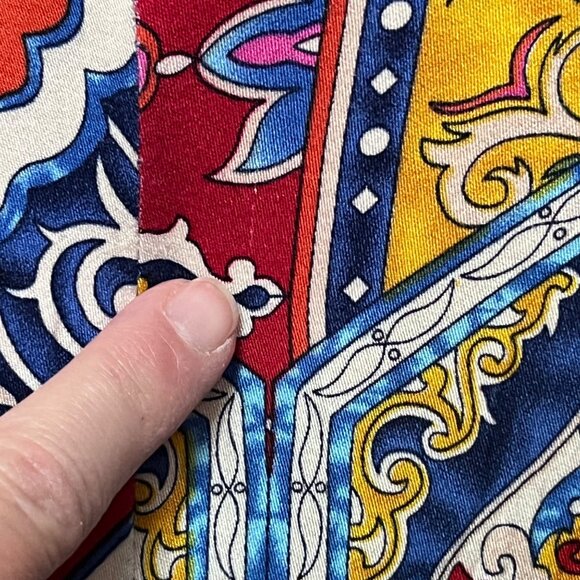 Haute Hippie Palazzo Pants Large Colorful Geometric Ethnic Print Boho Pockets - Picture 8 of 8